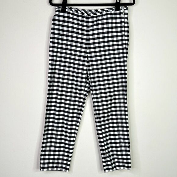 Talbots Gingham Plaid Checkered Side Zip Pants Women's Size 6 Petite - Picture 8 of 8
